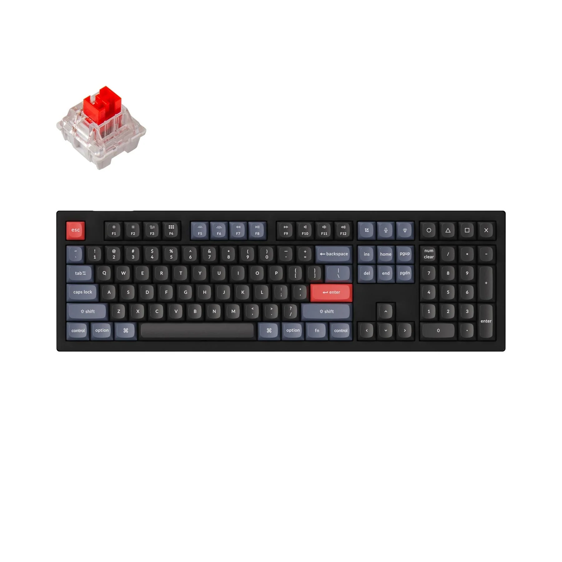 Keychron V6 QMK Wired Custom Mechanical Keyboard(US ANSI Layout) - Image 4