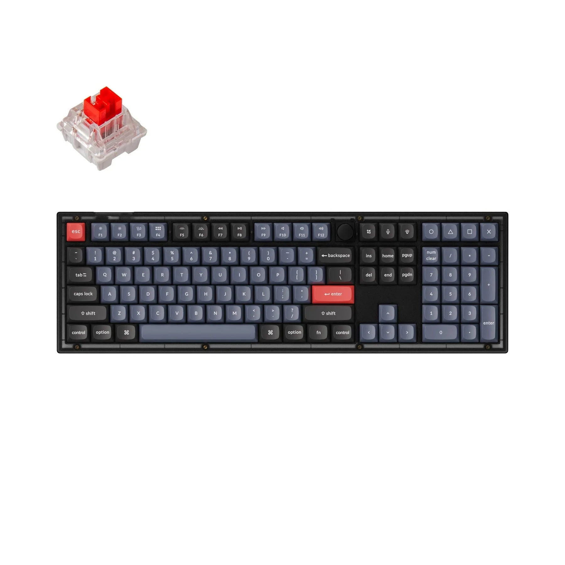 Keychron V6 QMK Wired Custom Mechanical Keyboard(US ANSI Layout) - Image 7