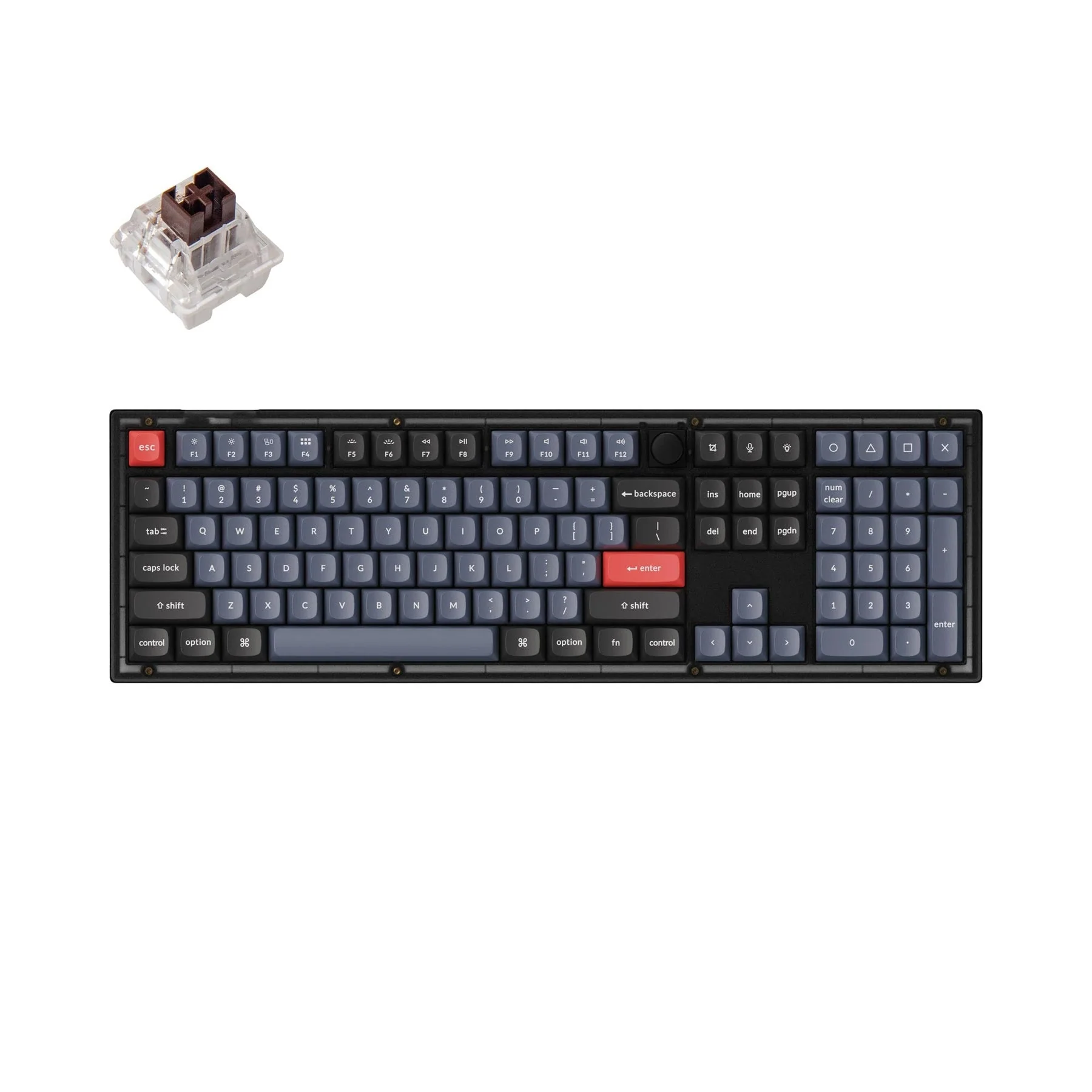 Keychron V6 QMK Wired Custom Mechanical Keyboard(US ANSI Layout) - Image 9