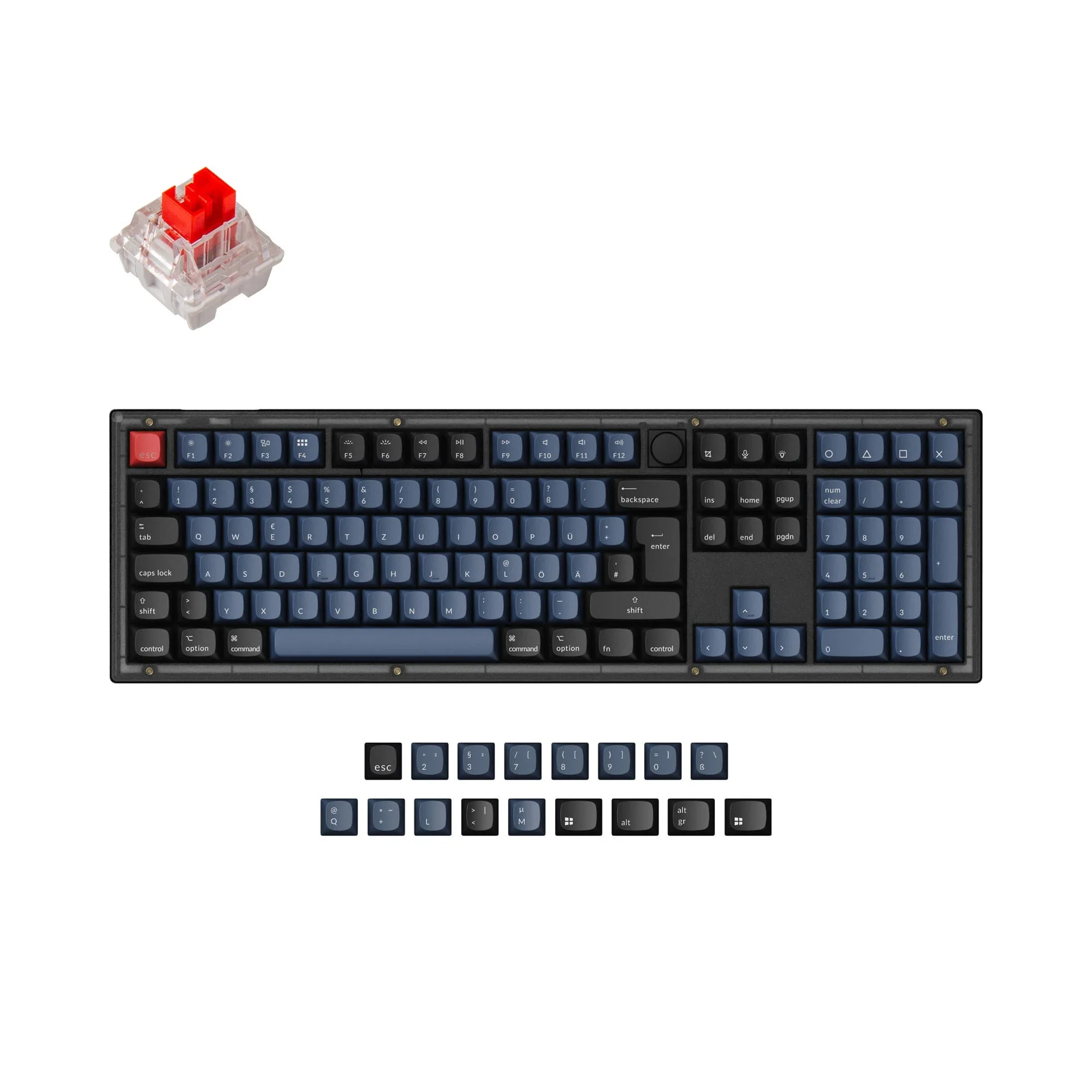 Keychron V6 QMK Custom Mechanical Keyboard ISO Layout Collection - Image 3