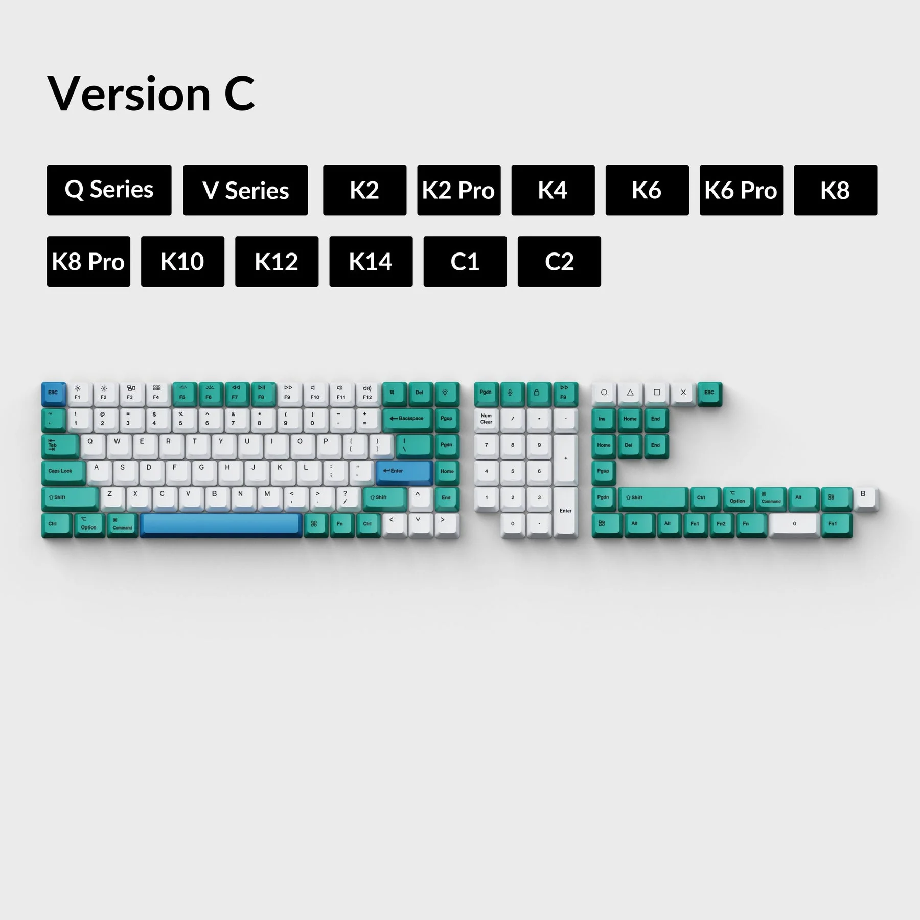 OEM Dye-Sub PBT Keycap Set - Iceberg - Image 7
