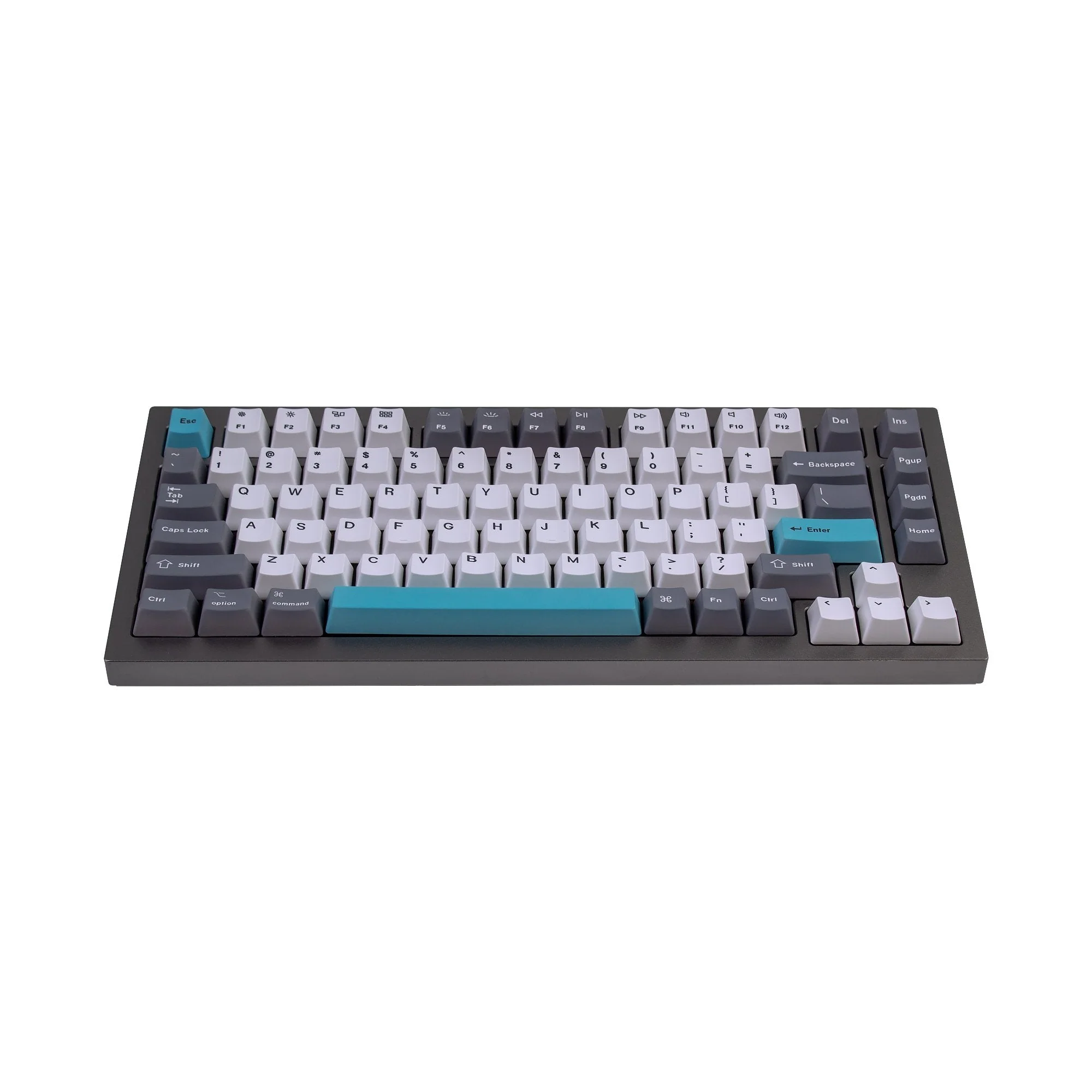OEM Dye-Sub PBT Keycap Set - Grey White Blue - Image 3