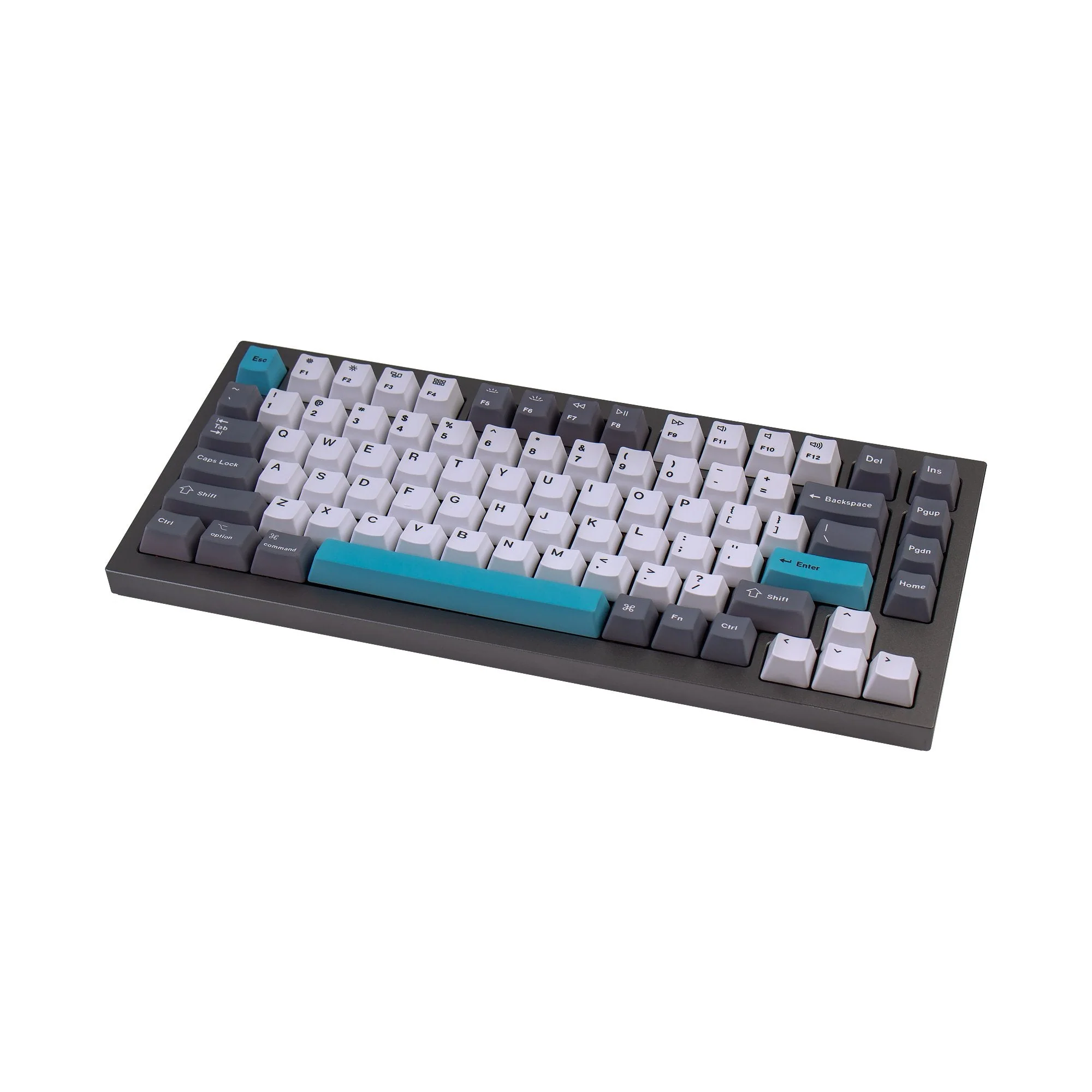 OEM Dye-Sub PBT Keycap Set - Grey White Blue - Image 4