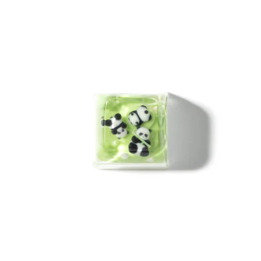 Three Pandas Resin Artisan Keycap - Image 2